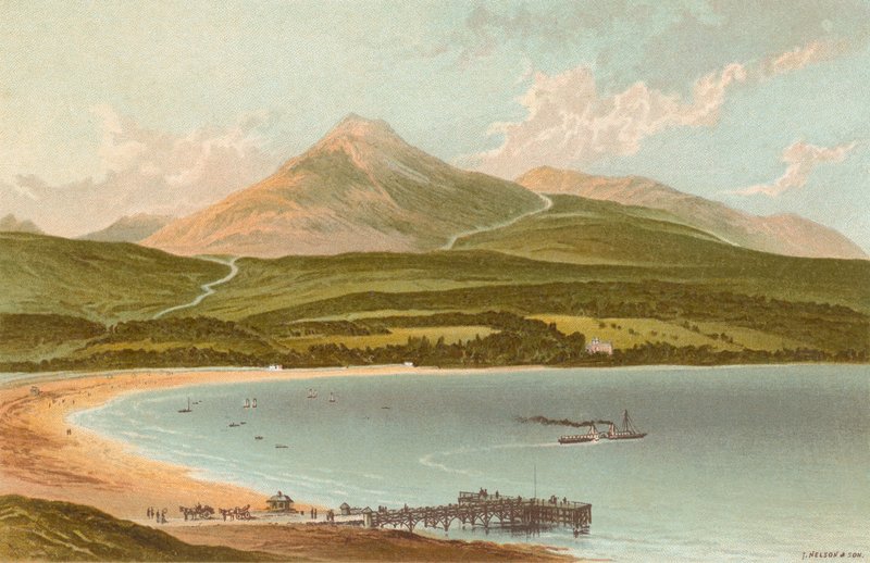 Brodick Bay og Goatfell av English School