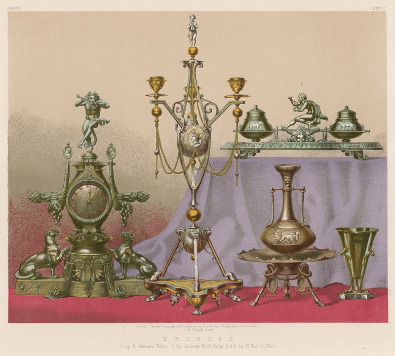 Bronse (kromolitho) av English School