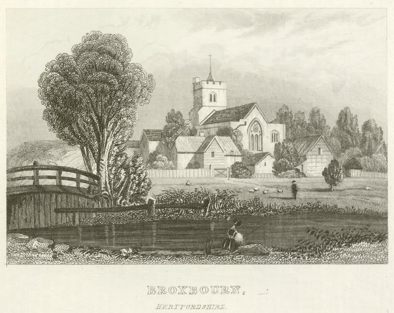 Broxbourne, Hertfordshire (gravering) av English School