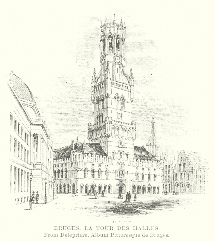 Brugge, Halltårnet (gravering) av English School