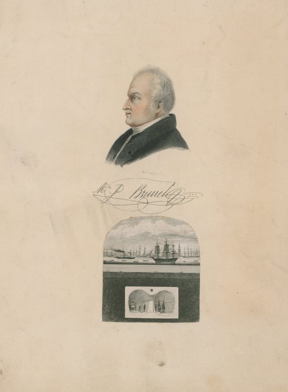 Brunel og en del av Thames Tunnel av English School