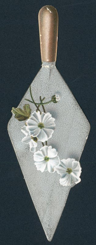 Builders sparkel og blomster, julekort av English School