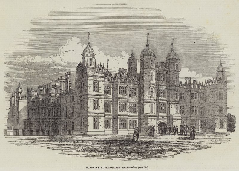 Burghley House, North Front (gravering) av English School
