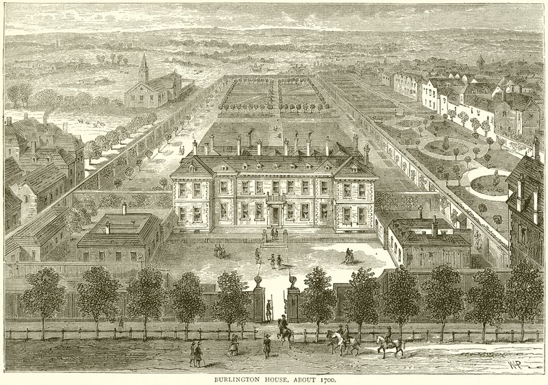 Burlington House, rundt 1700 av English School