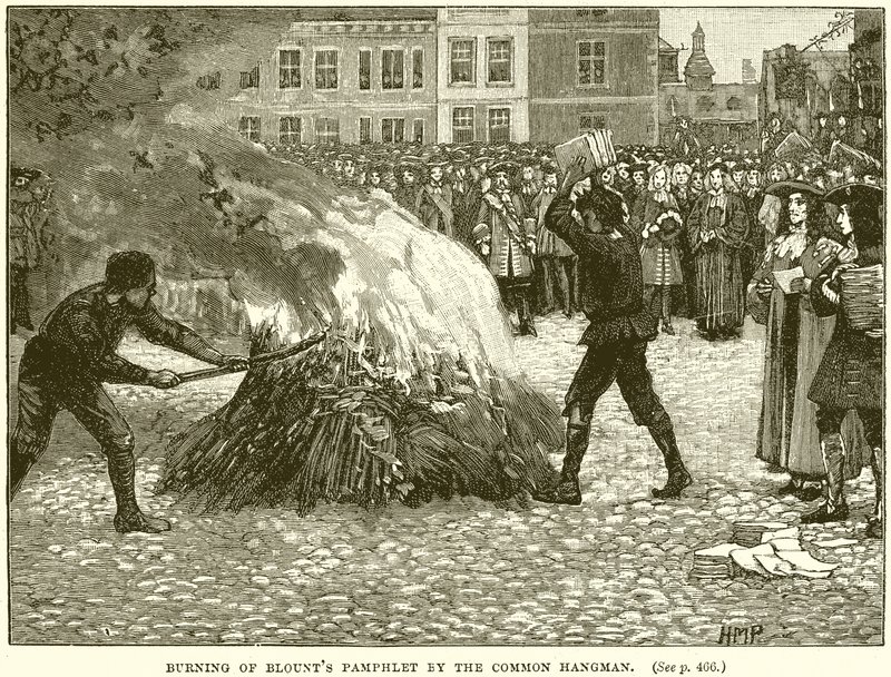 Burning of Blounts-hefte av The Common Hangman av English School