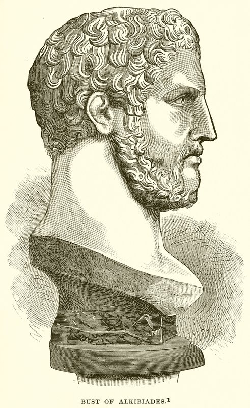 Byste av Alkibiades av English School