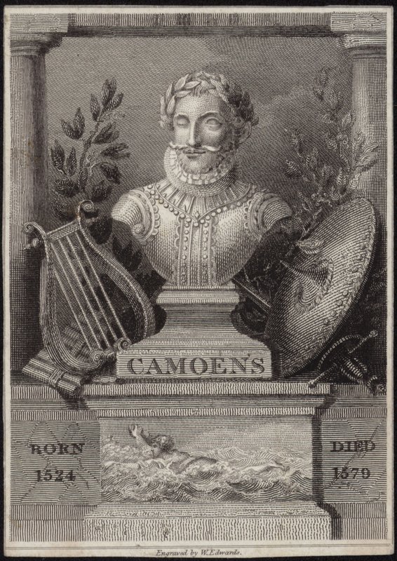 Byste av Luis de Camoens av English School