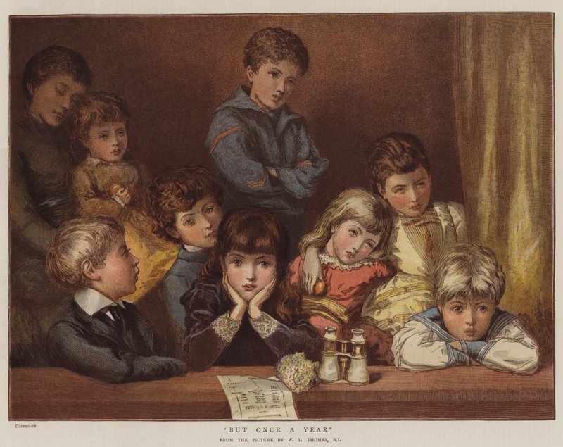 Men en gang i året (chromolitho) av English School