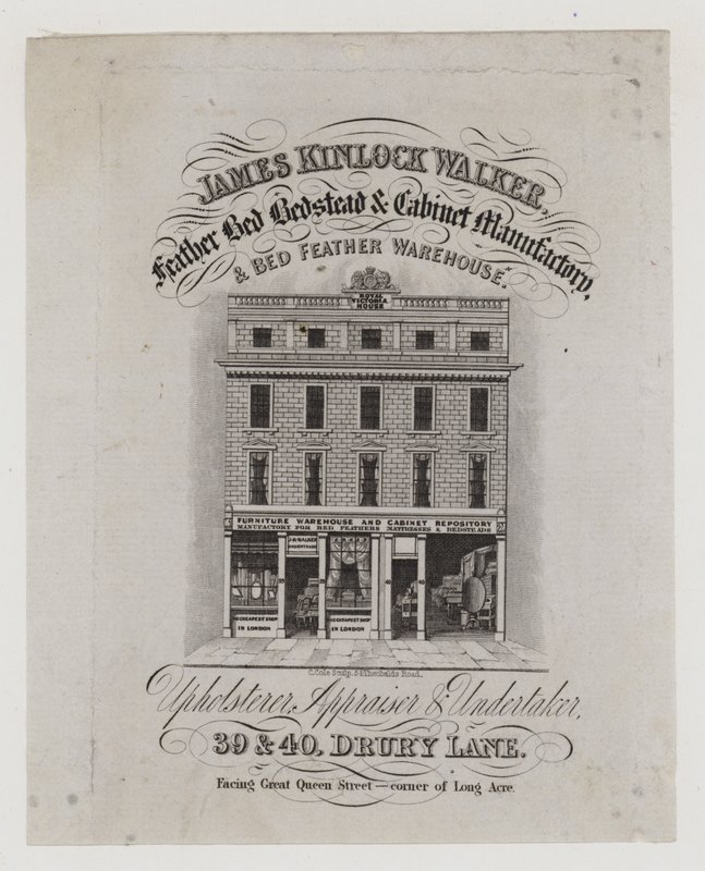Møbelsnekker, James Kinlock Walker, byttekort av English School