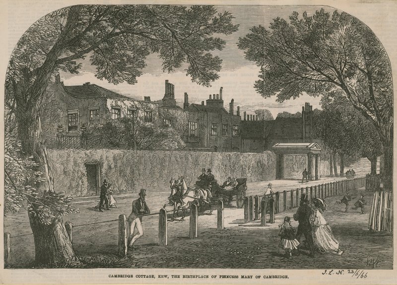 Cambridge Cottage, Kew, fødestedet til prinsesse Mary av Cambridge av English School