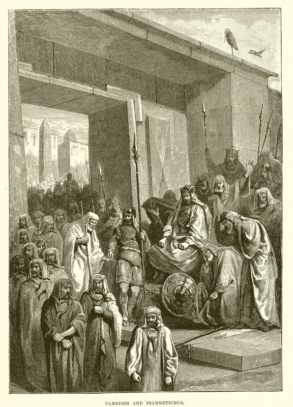 Cambyses og Psammetichus av English School