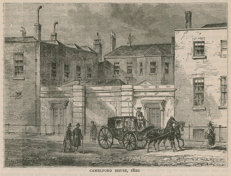 Camelford House, London, 1820 av English School
