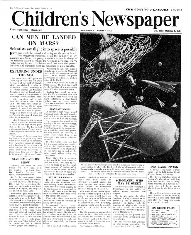 Can Man be Landed on Mars, forsiden av 