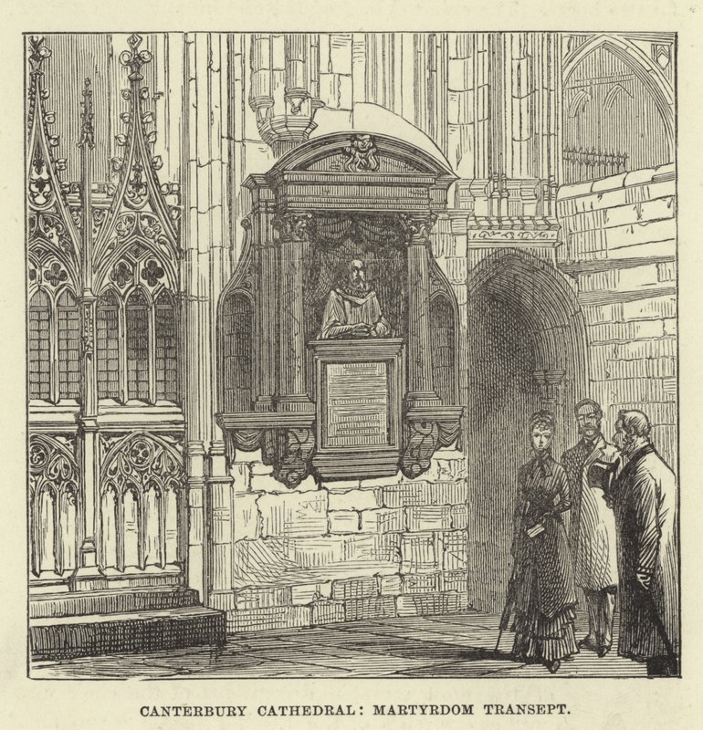 Canterbury-katedralen, martyrium-transept av English School