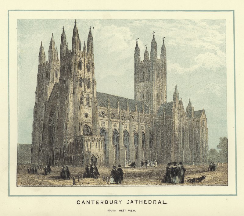 Canterbury katedral, sørvest utsikt av English School