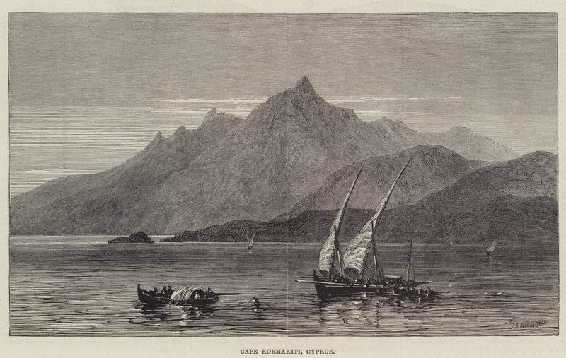 Cape Kormakiti, Kypros (gravering) av English School