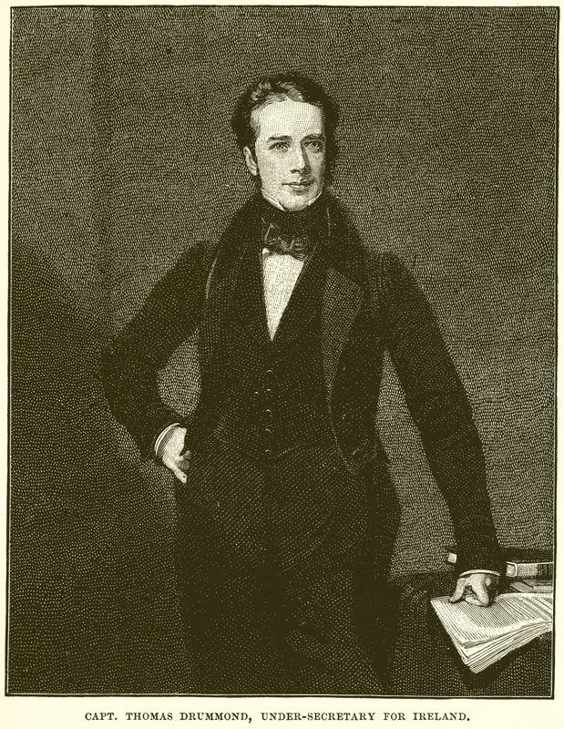 Kaptein Thomas Drummond, undersekretær for Irland av English School