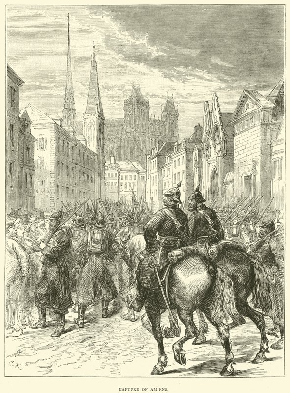 Capture of Amiens, desember 1870 av English School