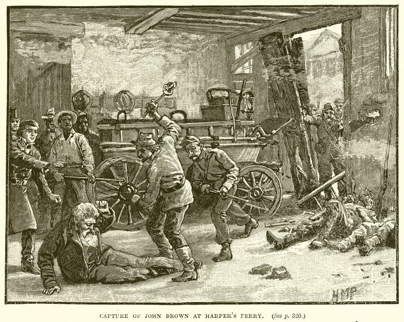 Fangst av John Brown ved Harpers Ferry av English School