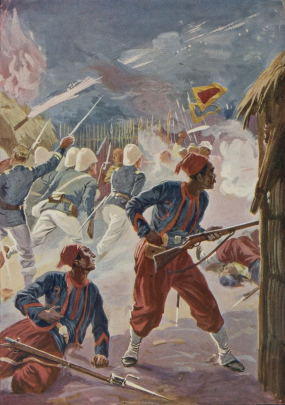 Fangst av Son Tay av franskmennene, Tonkin, 1884 av English School