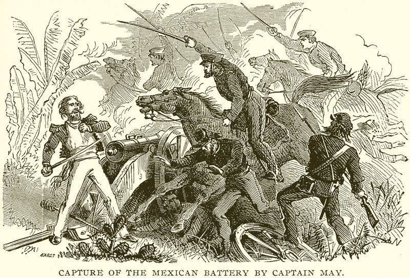 Capture of the Mexican Battery av Captain May av English School