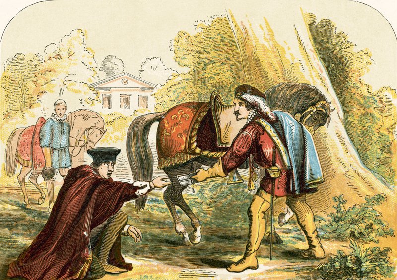 Kardinal Wolsey og kongens budbringer av English School