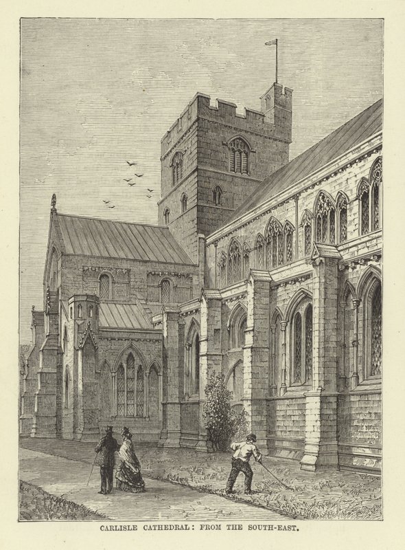 Carlisle Cathedral, fra sør-øst av English School