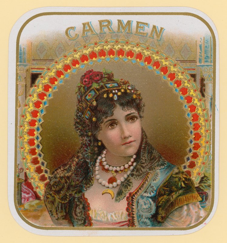 Carmen, sigaretikett av English School