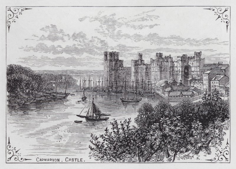 Carnarvon Castle (gravering) av English School