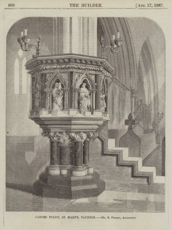 Utskåret Prekestol, St Mary