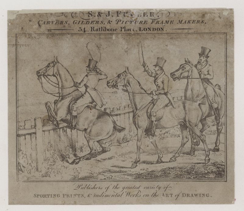 Carvers and Gilders, S og J Fuller, handelskort av English School