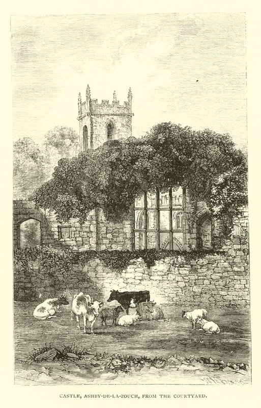 Castle, Ashby-de-la-Zouch, fra gårdsplassen av English School