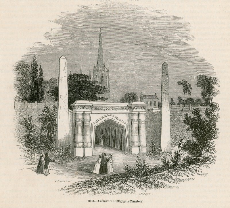 Catacombs of Highgate Cemetery, London av English School