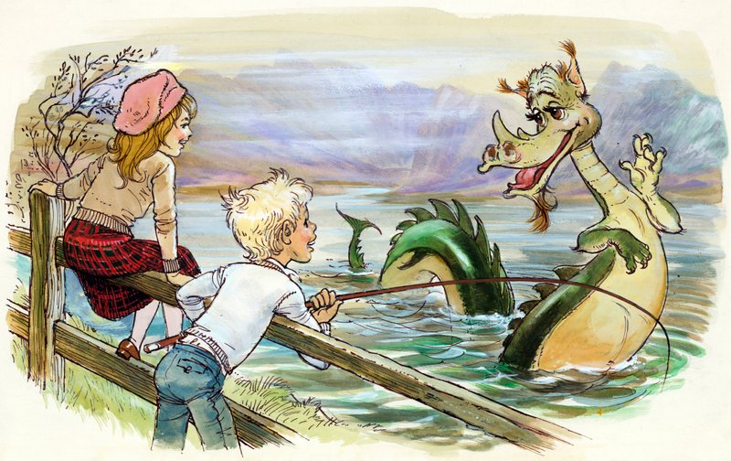 Fanger Loch Ness-monsteret av English School