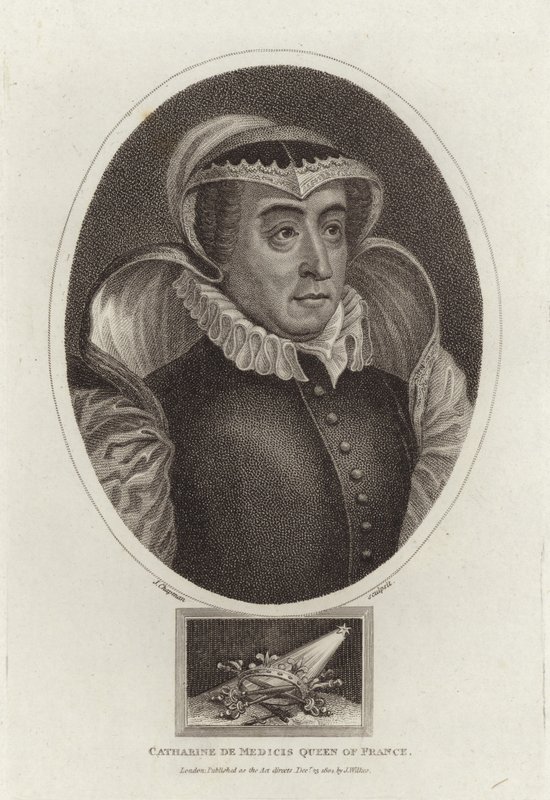 Catharine de Medicis Dronning av Frankrike av English School
