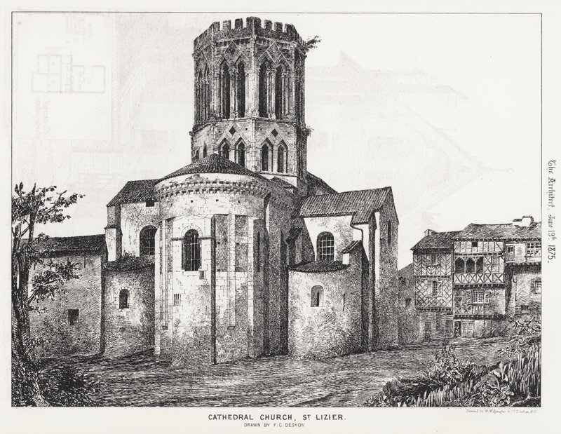 Cathedral Church, St Lizier (gravering) av English School