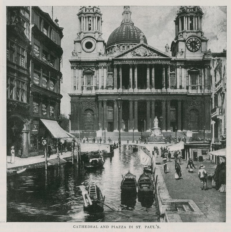 katedralen og St Pauls Square av English School