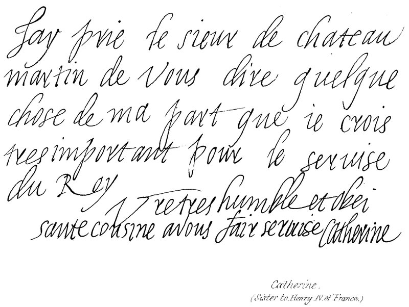 Catherine, (søster til Henry IV av Frankrike) av English School