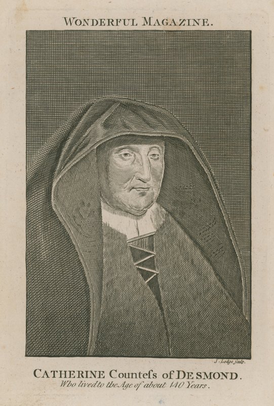 Catherine grevinne av Desmond, som levde til en alder av rundt 140 år av English School