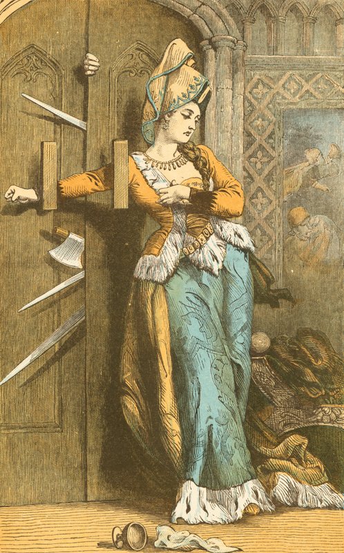 Catherine Douglas sperrer døren av English School
