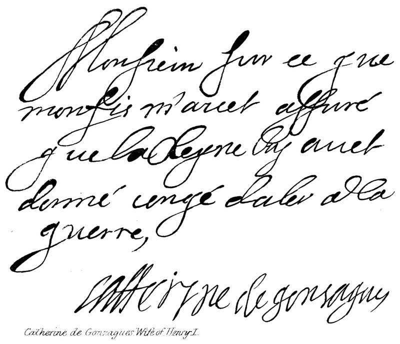 Catherine de Gonzagues, kone til Henry I av English School