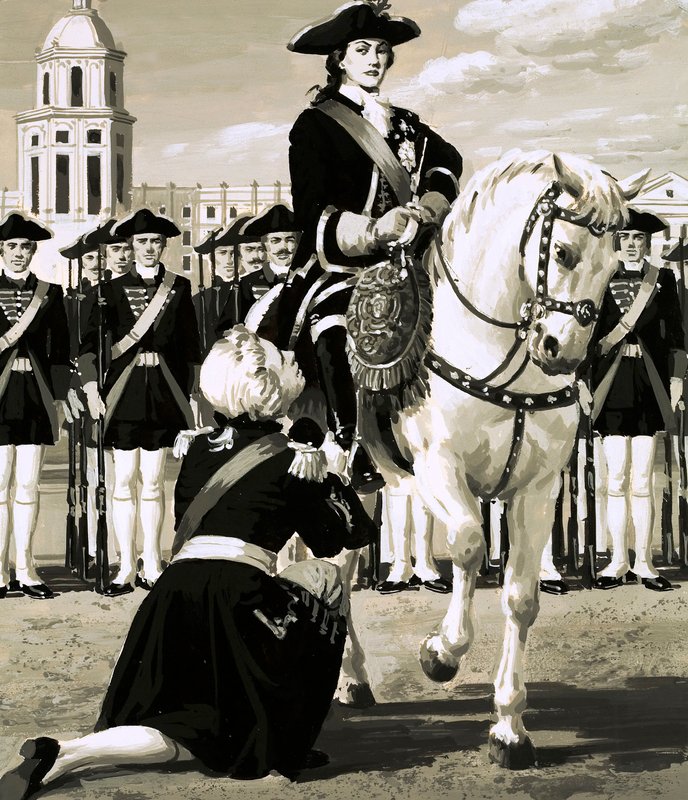 Catherine ledet et hæropprør som veltet mannen hennes, tsar Peter av English School