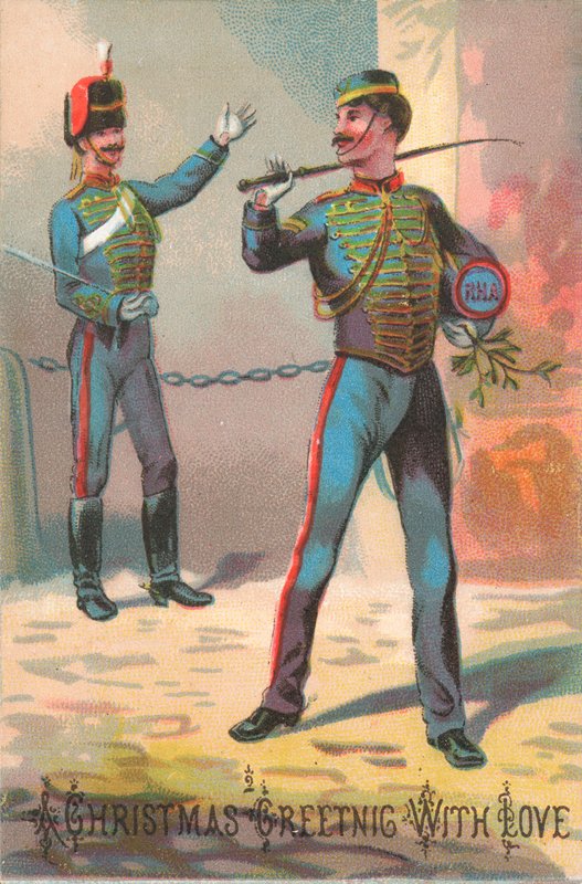 Kavaleri (militært), julekort av English School