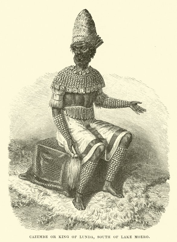 Cazembe eller King of Lunda, sør for Lake Moero av English School