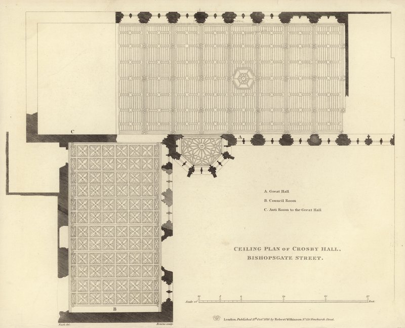 Takplan for Crosby Hall av English School
