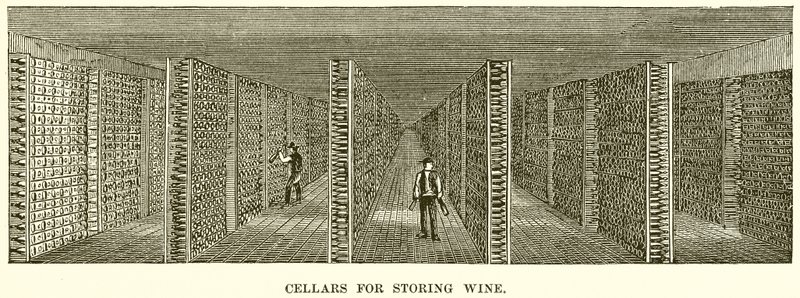 Kjellere for oppbevaring av vin av English School