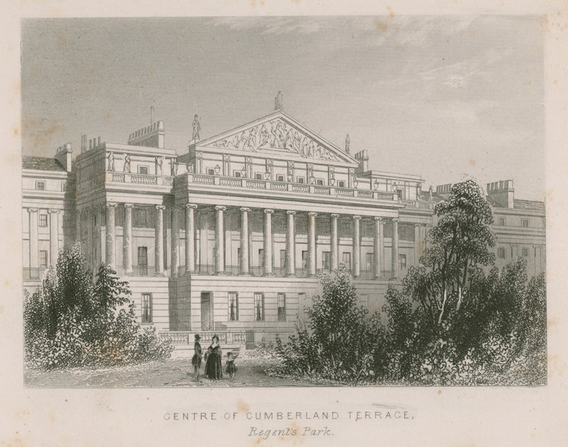 Centre of Cumberland Terrace, Regents Park, London av English School
