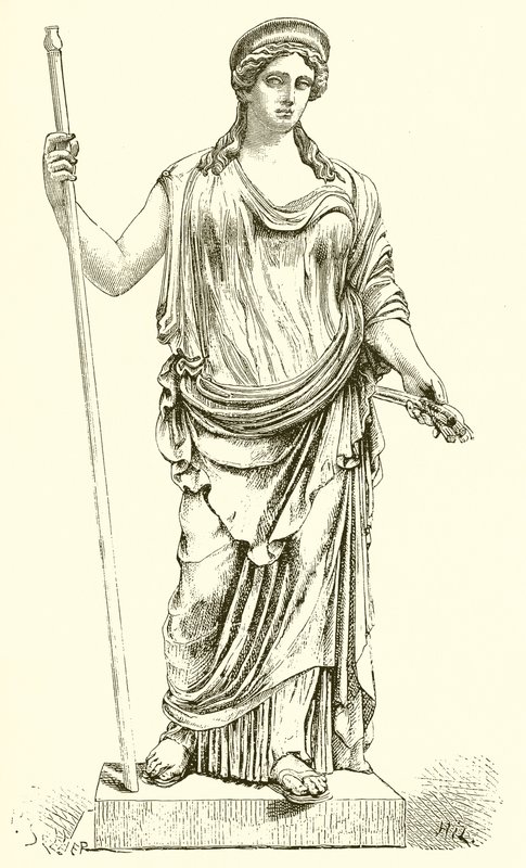 Ceres funnet i Ostia i 1856. (Vatikanets museum) av English School
