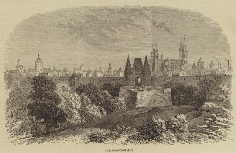 Chalons-sur-Marne (gravering) av English School