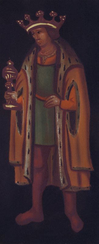 Chancel Screen of Plymtree Church (farge litho) av English School